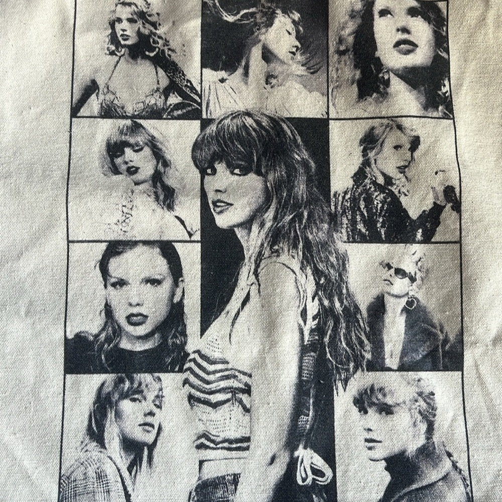 Taylor Swift Tote Bag The Eras Tour Cotton Canvas Totebag - Picture 4 of 16